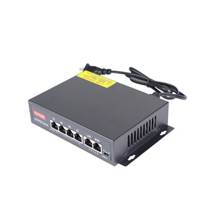 PoE <b>Switch</b> 4 Port 52V Industrial <b>Ethernet</b> With LAN NVR Ports For Surveillance Monitoring - Product Image 1