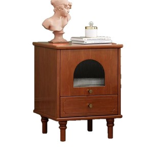 Table de chevet moderne, table de chevet haute, table de chevet grande capacité, table de chevet avec tiroir coulissant pour chambre à coucher - Product Image 2