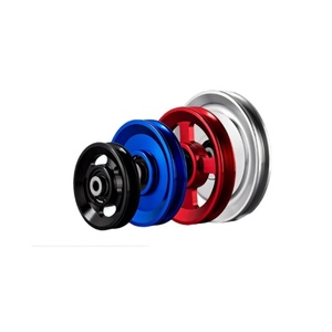 Usine directe 114mm accessoires d'équipement de Fitness roues d'oiseaux poulie de fil d'acier en aluminium avec roulements pour équipement de gymnastique - Product Image 2