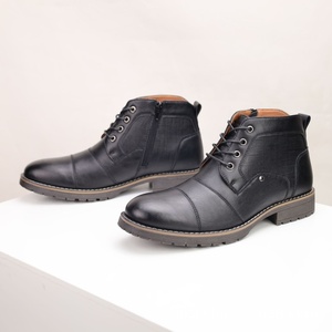 Nouvelles Chaussures en Cuir Mi-Mollet Respirantes pour Hommes, Grande Taille, Style Britannique Décontracté, Rétro, à Trois Pièces, pour le Commerce International - Product Image 2