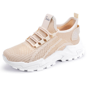 Chaussures de sport à lacets confortables décontractées pour femmes hauteur augmentant polaire légère pour l'été printemps hiver marche course - Product Image 5