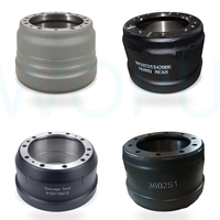 Tambor de Freno para Camión de Servicio Pesado AZ9761348002 para SINOTRUK HOWO, Conjunto de Piezas del Sistema de Frenos de Rueda Trasera de Hierro Fundido