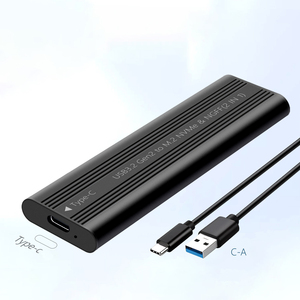 Tip C M.<span class=keywords><strong>2</strong></span> NGFF katı hal mobil sabit disk alüminyum alaşım kasa muhafaza 10Gbps harici HDD vidasız NGFF M.<span class=keywords><strong>2</strong></span> SSD kutusu - Product Image 2