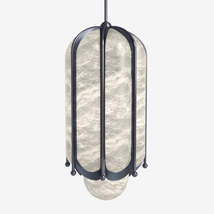 Modern Minimalist Pendant <b>Light</b> Long Shape Led E27 Switch Control For Bedroom Living Room Entryway Decor - Product Image 3