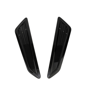 Grille de ventilation à persiennes 50,5 cm x 12 cm en ABS noir pour capot de voiture, accessoire universel de mise à niveau - Product Image 2