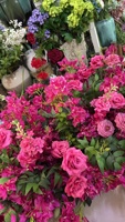Haute qualité mariage arc toile de fond bougainvillier fleur artificielle rangée suspendu Floral événement fête décor fenêtre affichage