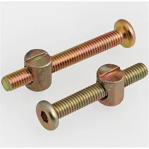 Heavy-Duty Cross Dowel Barrel Nuts Và Bu Lông Cho Trestle Bảng Rãnh Đồ Nội Thất Barrel Nuts