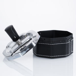 OEM Rukioo Press-and-spin Small <b>Portable</b> American Style Ash Tray DJG0051 Factory Wholesale Metal Smoking Accessory Custom Logo - Product Image 1