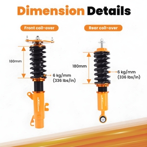 Ammortizzatori a Ghiera Regolabili MaXpeedingrods per MINI R50 R53 Cooper S Works <span class=keywords><strong>One</strong></span> <span class=keywords><strong>D</strong></span> 2001-2006 Trazione Anteriore - Product Image 6