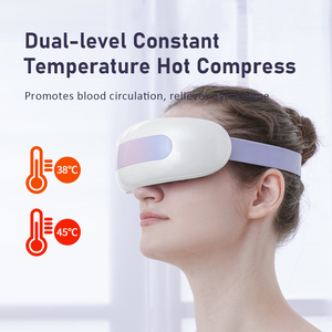 جهاز تدليك العين الكهربائي الذكي الجديد من فيتيس مع ضغط حراري ورذاذ ماء ساخن/بارد ثلاثي الأبعاد وتدليك نقاط الضغط وبطارية 1800 مللي أمبير وتوقيت وموسيقى - Product Image 5