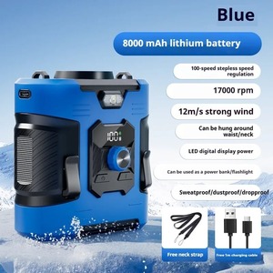 Nuevo Ventilador Portátil de Alta Velocidad para Cintura, para Deportes al Aire Libre y Camping - Recargable por USB con Función de Banco de Energía, 8000 mAh - Product Image 6