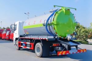 4x2 SHACMAN Delong 15000L Septic Suction Truck, Sewage <b>Sludge</b> Vacuum Tanker with Custom Tank & Optional Vacuum <b>Pump</b> System - Product Image 6