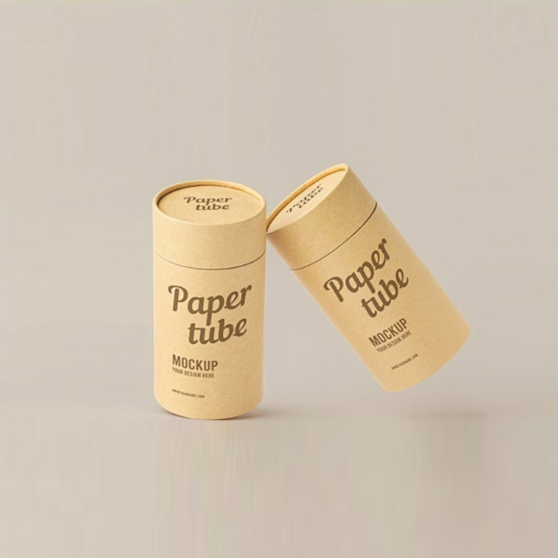 Wholesale Personalized Recyclable Kraft Paper Cosmetic Aromatherapy Paper Tube Packaging with Custom Printing