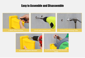 Enrouleur de tuyau d'eau de jardin rétractable Portable de haute qualité à haute pression pour l'arrosage du jardin - Product Image 6