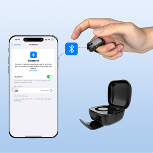 טבעת אוויר שחורה אצבע עכבר 2.4 גץ אלחוטי רולר ימין מיני rgb עם תאורה אחורית משחקים נטענת מחשב נייד להשתמש בשלט רחוק - Product Image 2