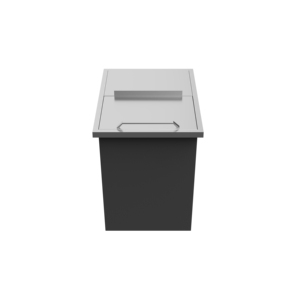 Bac à glace encastrable commercial en acier inoxydable de 18"<span class=keywords><strong>L</strong></span> x 12"W x 14.5"H avec couvercle coulissant pour cuisine extérieure et bar - Product Image 1