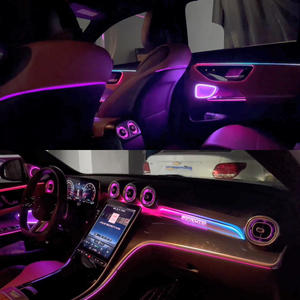 Kit d'éclairage d'ambiance intérieur 64 couleurs W206 pour Mercedes-Benz Classe C 2022-2025 – Ensemble actif de 9 éclairages d'ambiance améliorés - Product Image 4
