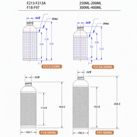 Personnalisation en usine – Flacons transparents rechargeables en PET/PCR pour savon liquide, gel douche, shampoing biodégradable, sérigraphie