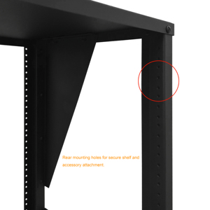 Soporte estable y antideslizante MX-4B de 19 pulgadas para montaje en rack de servidor/mesa mezcladora de estudio de marco abierto - Product Image 4