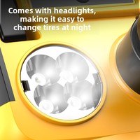 Cric hydraulique électrique au lithium 18 V de 5 tonnes, outil de levage portable d'urgence pour la route avec lumière LED pour SUV et camion