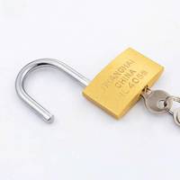 Cadenas en laiton massif OEM personnalisé, robuste, à anse longue, pour porte, portail, entrepôt, avec 3 clés Baileji