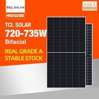 Panel Surya Bifasial Kaca Ganda TCL Solar TBC Grosir 650W 655W 660W 665W 670Wp Modul Fotovoltaik Harga Grosir Pabrik
