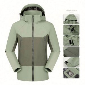 2024 Men's Custom Coated Work <b>Jacket</b> Waterproof Camouflage Winter Windbreaker for Outdoor Hiking Formal Pullover Warm Clothing - Product Image 5