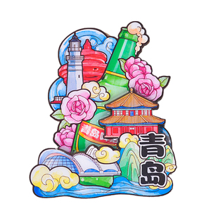 Custom Logo Wooden 3D Fridge Magnets Personalized Tourism Souvenirs Refrigerator Magnet Epoxy Wooden Fridge Magnet - Product Image 6