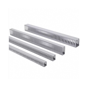 قنوات كهربائية مربعة رمادية مقاومة للحريق PXC-2540 من البي في سي لتنظيم الكابلات - Product Image 2