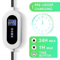 Chargeur EV portable certifié CE RoHS 11KW, station de charge de niveau 2 de type 2, chargeur EVSE triphasé, démarreur de voiture portable
