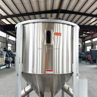 Miscelatore Industriale Verticale in Acciaio Inox per Granuli e Pellet di HDPE LDPE PVC con Riscaldamento