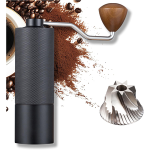 Molinillo de Café Manual Portátil de Acero Inoxidable con Muela CNC, Gran Capacidad, para Uso Doméstico, Mini, con Mango de Madera - Product Image 1