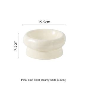 Bols <span class=keywords><strong>pour</strong></span> animaux de compagnie <span class=keywords><strong>pour</strong></span> chats Produits de luxe <span class=keywords><strong>pour</strong></span> animaux de compagnie Bols doubles réglables de luxe Ne pas déborder Bols artisanaux en céramique uniques - Product Image 4