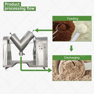 Stainless Steel <strong>Mix</strong> Spice Seasoning Pvc <strong>Lab</strong> V-Shaped Coffee Blender <strong>Small</strong> Detergent Powder Mixer <strong>Machine</strong> and Cake - Product Image 4