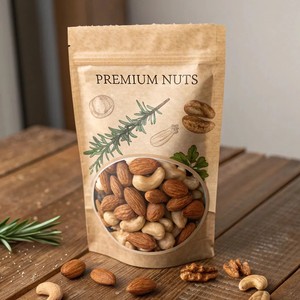 Kantong Kertas Kraft Kemasan Makanan Siap Kirim dari Pabrik, Tersedia Stok, Dilengkapi Jendela Transparan - Product Image 5