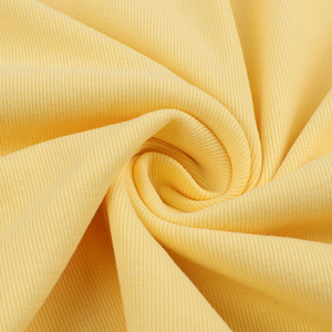 ボトムシャツと下着用のOem4ウェイオーガニックコットンスパンデックスリブキント生地ストレッチ - Product Image 4