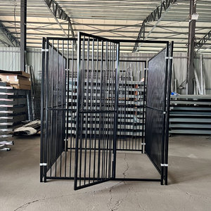 Corral <span class=keywords><strong>para</strong></span> Perros <span class=keywords><strong>Triple</strong></span> de Malla Metálica con Recubrimiento en Polvo, Resistente, de 6 pies de Altura, Ecológico, <span class=keywords><strong>para</strong></span> Jardín Exterior - Product Image 1