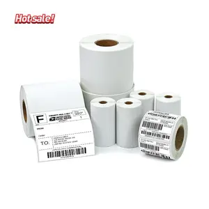 Wholesale 4x6 Direct Printing Customized Thermal Label Roll Shipping Printer Thermal Sticker