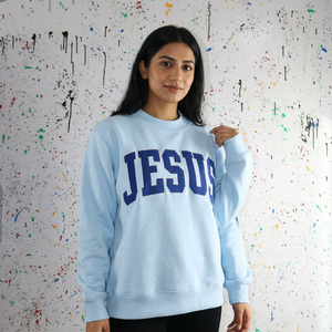 JESUS Hoodie 100% Cotton Winter Hooded Applique Embroidery Wide Neck High Street Vintage Breathable Quick Dry Zipper Design - Product Image 1