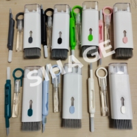 Kit de nettoyage électronique multifonctionnel 7-en-1 SIHAGE : Brosse anti-poussière pour écouteurs, ordinateur portable, clavier et stylo de nettoyage pour appareils électroniques