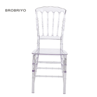 Mobilier d'hôtel Vente directe en usine Vente en gros Chaise chiavari populaire personnalisée transparente pour banquet de mariage pour événements