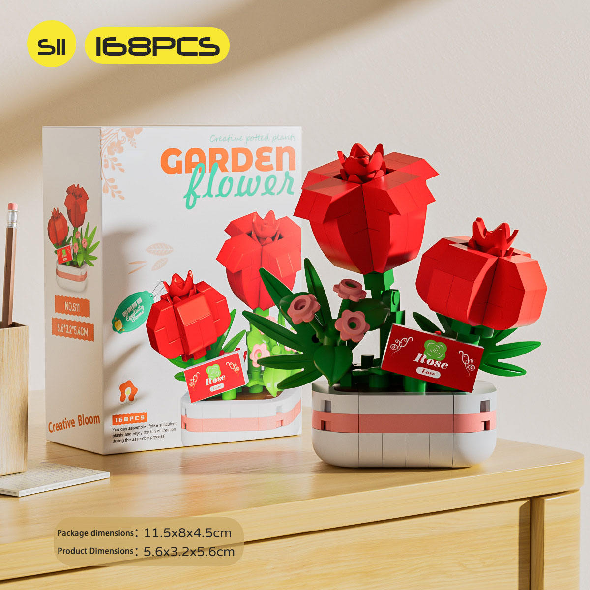 S11 building block flower-morning and evening rose