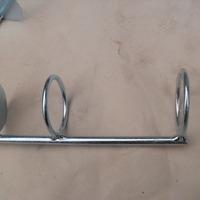Support de canne à pêche double anneau en fer pour la pêche en mer et en eau douce, modèle Simple Cannon, vente en gros