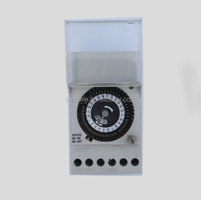 Small Industrial Timer Continuous 24 Hours Time Switch TB - 370 Automatic Shutdown of Electromechanical Type
