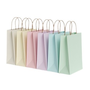 Sac fourre-tout en papier kraft crémeux vent de luxe or givré et brume douce estampillé pour l'artisanat <span class=keywords><strong>ou</strong></span> les cadeaux de faveur de mariage - Product Image 1