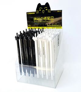Nieuwe Schattige Kawaii Kat Gel Pen Cartoon Plastic Gel Pennen Klik Kat Pen Voor Het Schrijven Van Kantoor Schoolbenodigdheden Koreaanse Briefpapier - Product Image 3