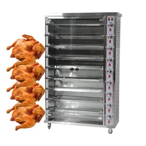 Máquina de asar a Gas automática, asador de pollo giratorio, horno de asar, comercial, en filipines