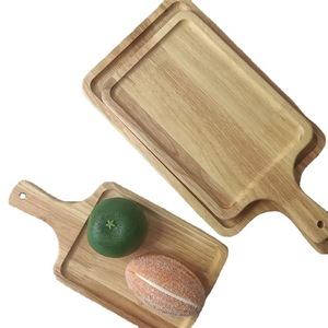 Tabla de cortar rectangular de madera maciza de roble japonés para fiestas, hoteles, comida y té - Product Image 3