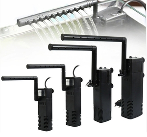 Piccolo <span class=keywords><strong>Acquario</strong></span> Rettangolare con Filtro Ossigeno Integrato Pompa Sommergibile Verticale Vasca per Tartarughe Purificazione a Basso Livello d'Acqua - Product Image 1