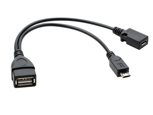Cable de Carga OTG de Alta Velocidad USB-A Hembra a 2 Puertos Micro USB Macho/Hembra para Cámara - Product Image 2